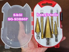 Mũi khoan tháp tầng đa năng chuôi lục giác 6 chi tiết Sagi SG-SDBS6P