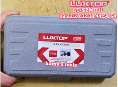 Bộ mũi khoét lỗ gỗ thạch cao 11 chi tiết LT-SBMH11 Luxtop 19mm 22mm 28mm 32mm 38mm 44mm 54mm 64mm