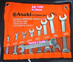 Bộ cờ lê 2 đầu miệng 6mm-24mm Asaki AK-7508