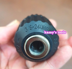 Đầu kẹp mũi khoan tự động auto lock 10mm răng 10mm 3/8 24unf 0.8mm-10mm