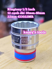 Đầu tuýp 1/2 inch Kingtony 12 cạnh 18mm 19mm 20mm 21mm 22mm 23mm 433018MR 433019MR 433020MR 433021MR 433022MR 433023MR