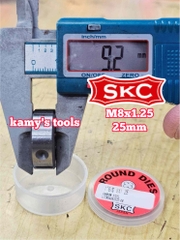 Bàn ren SKC M8x1.25 (8x1.25) đường kính 1 inch 25mm SKC-432008A