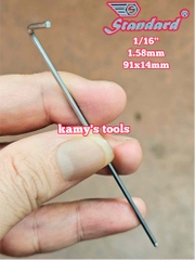 Lục giác bi hệ inch Standard 1/16 inch 1.58mm dài 91x14mm STD-68116 KHÔNG LO GO