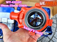 Bộ dụng cụ tiện ren ống sắt tráng kẽm EMT bằng tay 1/2 3/4 1 inch 19mm 25mm 31mm Wetools WT-43112C