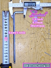 Lục giác hệ inch Standard 1/4 inch 6.35mm dài 38x185mm STD-68104