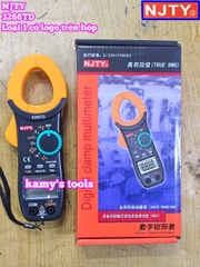 Ampe kìm 400A NJTY 3266TD Loại 1 Đo Tụ Tần Số Nhiệt Độ dài 185mm ngàm kẹp 30mm