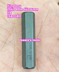 Mũi vít đóng lục giác Kingtony thân 8mm dài 36mm 4mm 5mm 6mm 8mm H4 H5 H6 H8 model 163604H 163605H 163606H 163608H