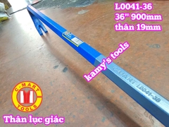 Xà beng đầu dẹp đầu nhổ đinh thân lục giác 36 inch 900mm C-mart L0041-36