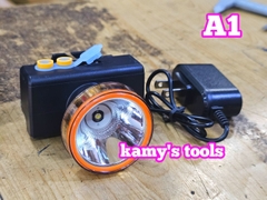 A1 Đèn pin đội đầu LED siêu sáng kamytools