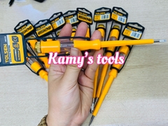 Bút thử điện Tolsen có đèn 4x190mm Model 38115 chính hãng (vít thử điện Tolsen 38115)