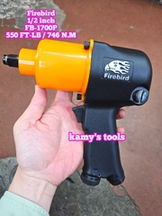 Máy vặn ốc siết tháo mở bulong hơi khí nén Firebird 1/2 inch FB-1700P loại 2 búa 550 ft-lb 746Nm