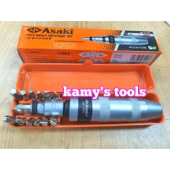 Bộ tô vít đóng tự động đảo chiều 13 mũi Asaki model AK-7192 (bộ tua vít đóng)