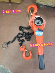 Pa lăng xích lắc tay Nitto 2 tấn 1.5m (1.5 mét) VR-20 cao cấp