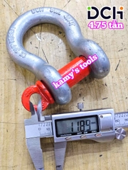 Ma ní omega chốt vặn ren SHBC-005 DCH 4.75 tấn 3/4 inch đường kính ty ren 22mm