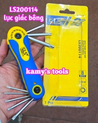 Bộ lục giác và bộ lục giác sao hoa thị xếp gọn bỏ túi 8 cây LS+ LS200113 và LS200114