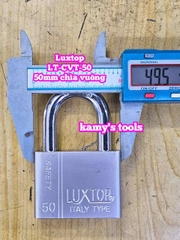 Ổ khóa trắng chìa vuông 4 chìa 5F 50mm Luxtop LT-CVT-50