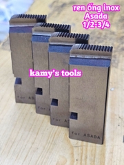 1/2-3/4 inch Dao tiện ren ống INOX Asada Ksu Piset hiệu Unir BSPT