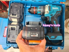 Máy khoan pin bắn vít không chổi than Makita đầu khoan tự động autolock 13mm loại 2