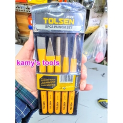 Bộ 5 Đục Dùi Tolsen 25091, Cây Đục, Dùi Đục