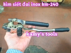 Kìm siết đai inox KM-S240 kamy tools, dụng cụ rút siết cảo căng dây đai inox tương tự s240 ybico