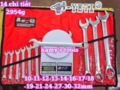 Bộ cờ lê vòng miệng YETI đầu búa 14 chi tiết 10-32mm YETI-32202A