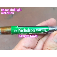 Mũi khoan bê tông đuôi gài Nicholson cao cấp 8mm 10mm 12mm 14mm 16mm