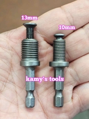Đầu chuyển đuôi bắn vít 1/4 inch sang đầu khoan kẹp vặn ren 10mm 13mm Wetools DCYPH2-DK10 DCYPH2-DK13