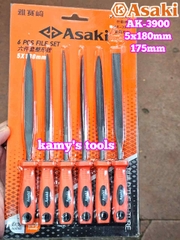 Bộ dũa giũa mini 6 cây Asaki AK-3900 cỡ 5mm 5x180mm