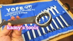 Bộ cờ lê vòng miệng Yofe 14 cây 8mm-24mm