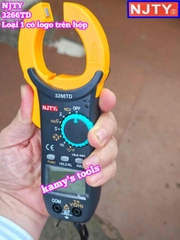 Ampe kìm 400A NJTY 3266TD Loại 1 Đo Tụ Tần Số Nhiệt Độ dài 185mm ngàm kẹp 30mm