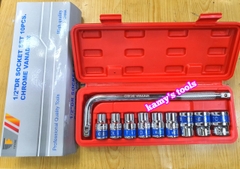 Bộ tuýp khẩu cần cong L 10 chi tiết 1/2 inch 8mm-24mm Tifone, bộ đồ nghề đa năng sửa chữa xe