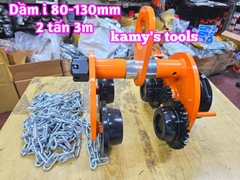 2 tấn 3m Rùa kéo pa lăng Nitto chạy dầm I 80mm-130mm GCL-2