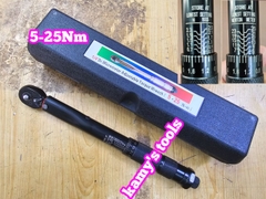 Cần siết lực chỉnh lực đen 1/4 inch 5-25Nm dài 265mm