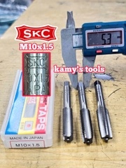 Bộ taro ta rô SKC M10x1.5 Nhật 3 mũi chính hãng logo khắc rõ nét