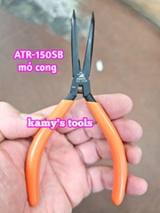 ATR-150SB Kìm mũi nhọn không răng loại cong mini Fujiya dài 150mm