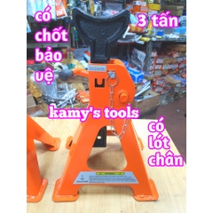 Con đội kê 3 tấn có chốt an toàn và lót chân, chân kê (loại lẻ 1 cái)