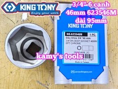 Đầu tuýp 3/4 inch 6 cạnh trắng 46mm 623546M