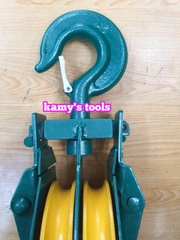 Ròng rọc đôi 2 tấn, puly sắt đôi 2 tấn 6 inch 150mm, puly 2 rãnh 2 tấn