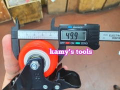 Bánh xe pu nhỏ xoay có khóa đường kính 50mm đế 51x70mm (lẻ 1 cái)