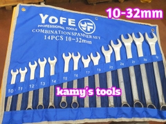 Bộ cờ lê vòng miệng Yofe 14 cây 10mm-32mm