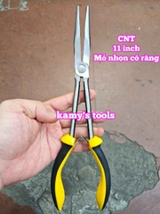 Kìm mỏ nhọn miệng thẳng có răng CNT dài 11 inch 290mm CNT-LNNT11