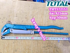 Mỏ lết răng kiểu thụy điển 45 độ 1.5 inch Total THT172153 dài 17 inch 425mm kẹp tối đa 55mm