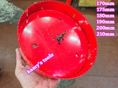 Mũi khoét lỗ tròn đa năng, mũi khoét sắt, mũi khoét gỗ HSS Bi Metal 170mm 175mm 180mm 190mm 200mm 210mm