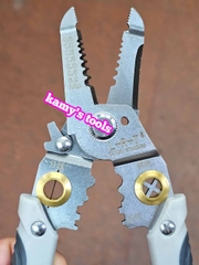 Kìm tuốt dây điện đa năng cắt tuốt uốn dây kìm bấm cos L+R+T dài 190mm