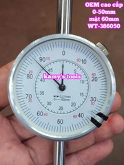 Đồng hồ so 0-50mm x 0.01mm mặt 60mm hàng OEM cao cấp Wetools WT-386050