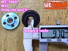 Ốc hãm máy mài bộ tán mài mặt bích kẹp đĩa cắt lưỡi đá mài M10 cho máy mài góc 100mm Wetools WT-54601