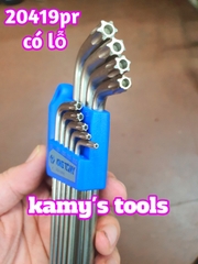 Bộ lục giác sao có lỗ loại dài Kingtony model 20419PR 9 cây T10H-T50H