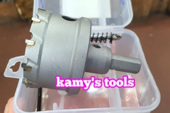 Mũi khoét inox sắt đầu hợp kim công nghệ Đức cao cấp 55mm 60mm 65mm 70mm 75mm 80mm 85mm 90mm 95mm 100mm