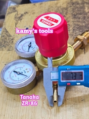 Đồng hồ gas đồng hồ gió đá thân thau Tanaka ZR-86 dùng cho cắt kim loại