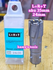 Mũi khoan từ có hợp kim L+R+T dài 35mm cỡ 21mm 22mm 23mm 24mm 25mm 26mm 27mm 28mm 29mm 30mm
